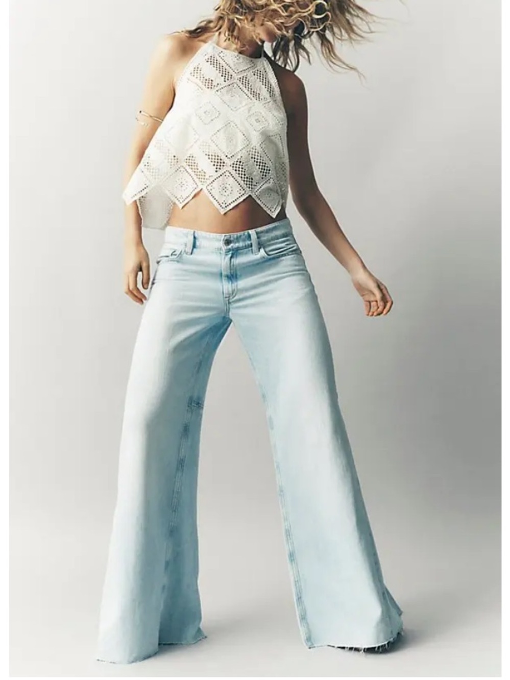 Free People We the Free Live Wire Flare Jeans in Sparks - Picture 4 of 14